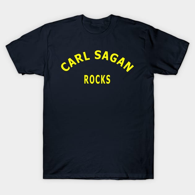 Carl Sagan Rocks T-Shirt by Lyvershop